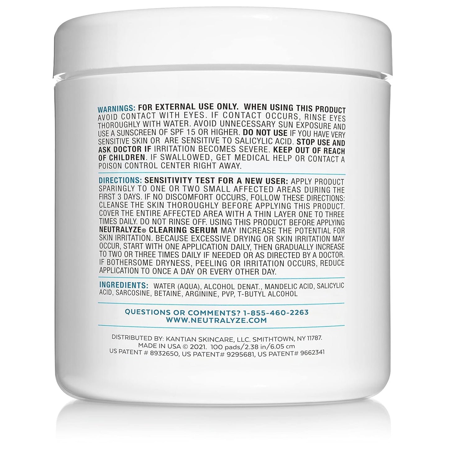 Neutralyze Exfoliating Pads