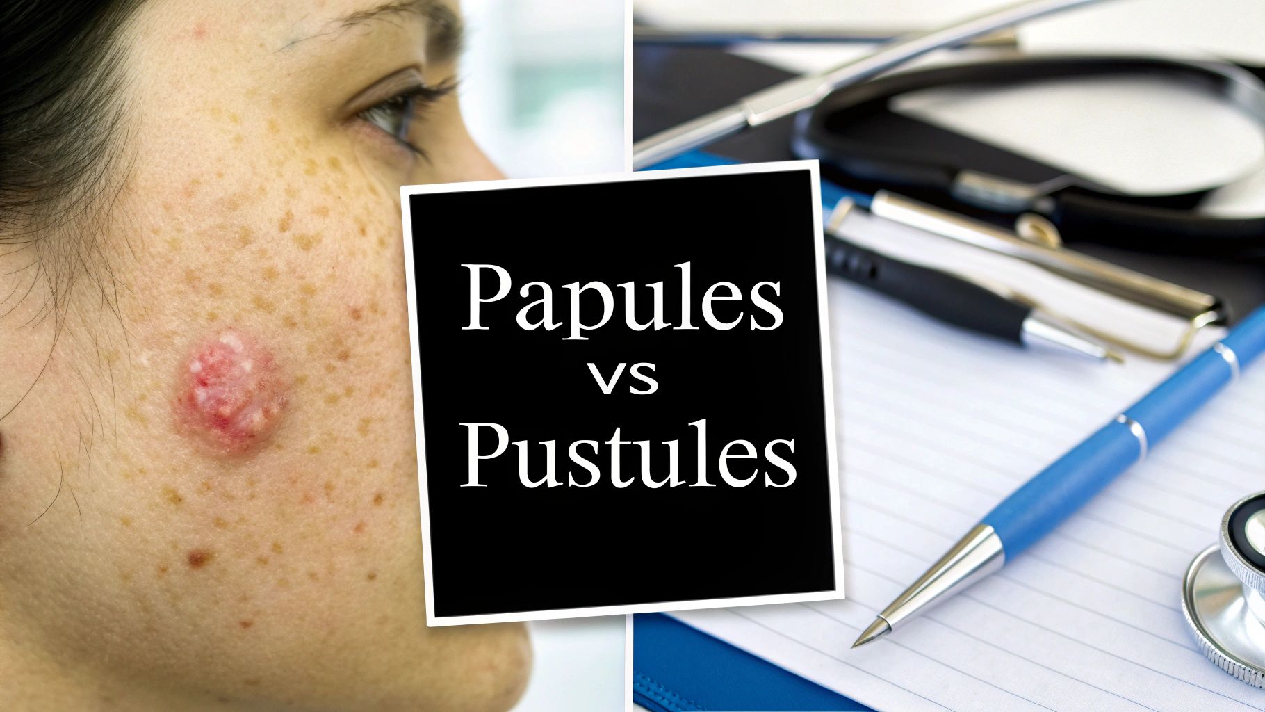 The Difference Between Papules and Pustules Explained