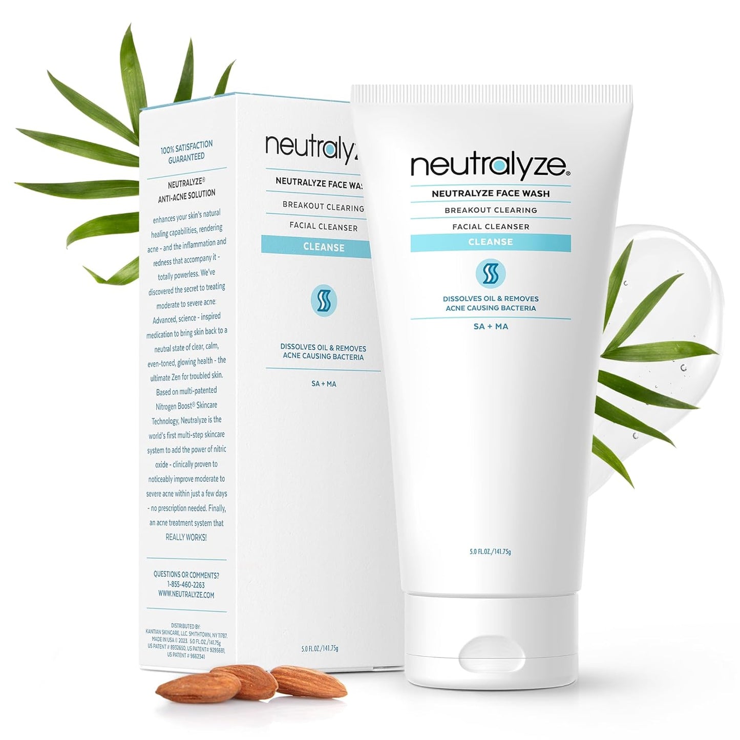 Neutralyze Acne Face Wash bottle — 2% salicylic + 1% mandelic acid cleanser for acne-prone skin
