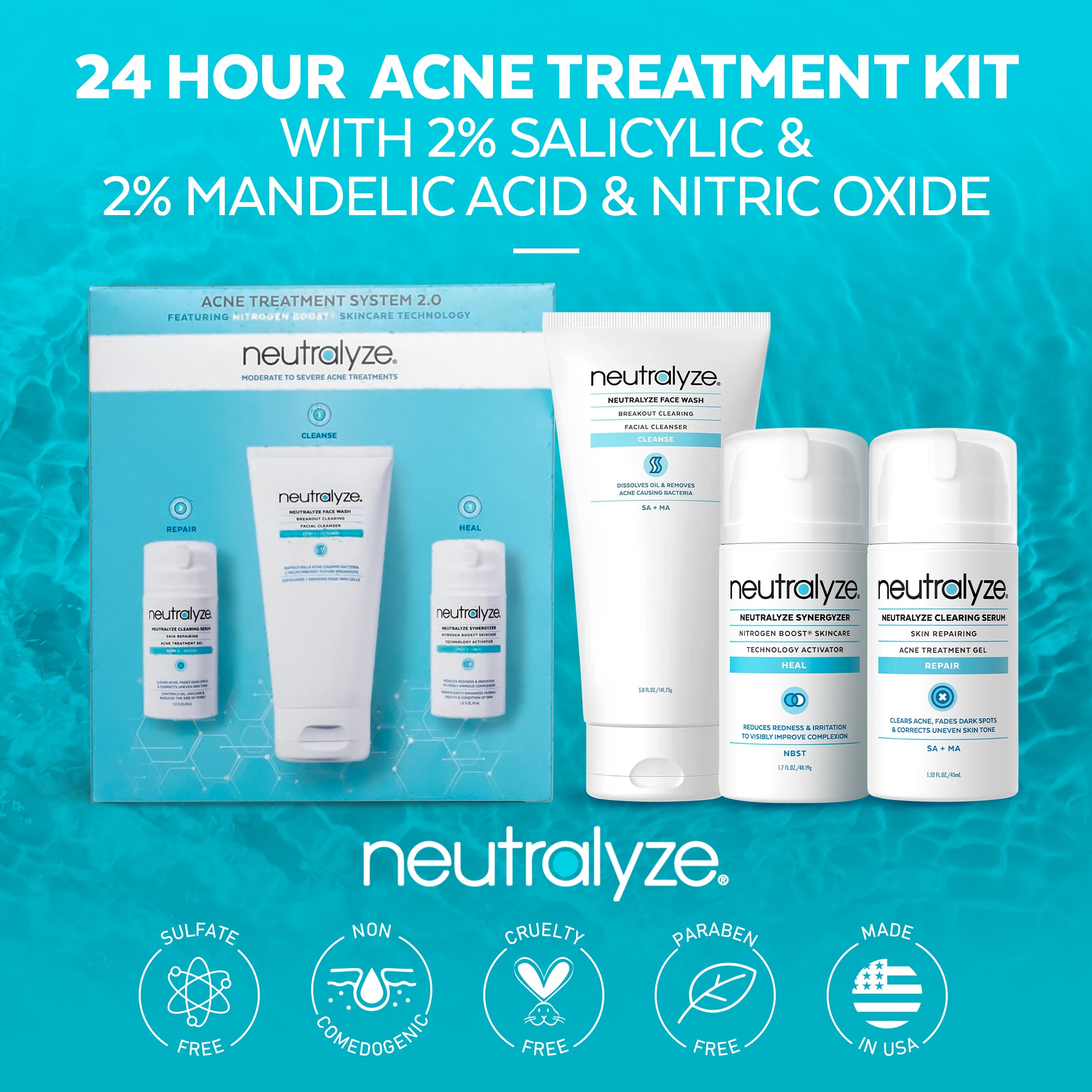 Load image into Gallery viewer, Neutralyze Moderate To Severe Acne Treatment Kit 2.0
